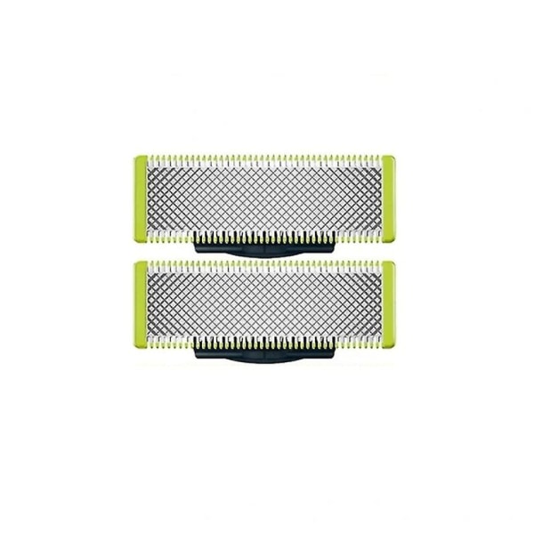 2 stk klinge kompatibel med Philips Oneblade kompatibel med klinge skæg barberhoved Qp210 Qp220 Qp230 Qp2520 Qp2530 Qp2527 Qp2533 Qp2630 Qp6520 (2024) 2 Pcs