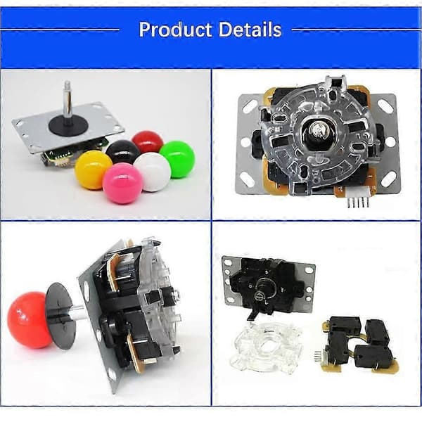 Zero Delay Ball Top Joystick til arkadespil Blue