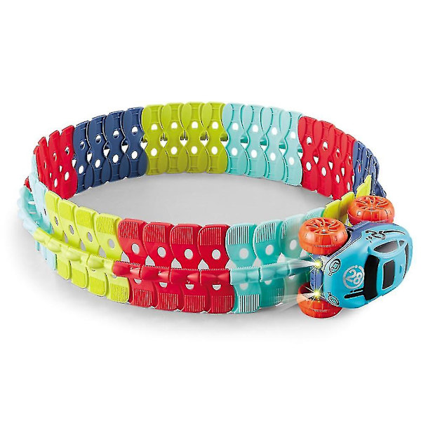 Uusi DIY vaihdettava autorata lelu LED-valolla Joustava kokoonpano Junarata leluautot Set lapsille pojille tytöille