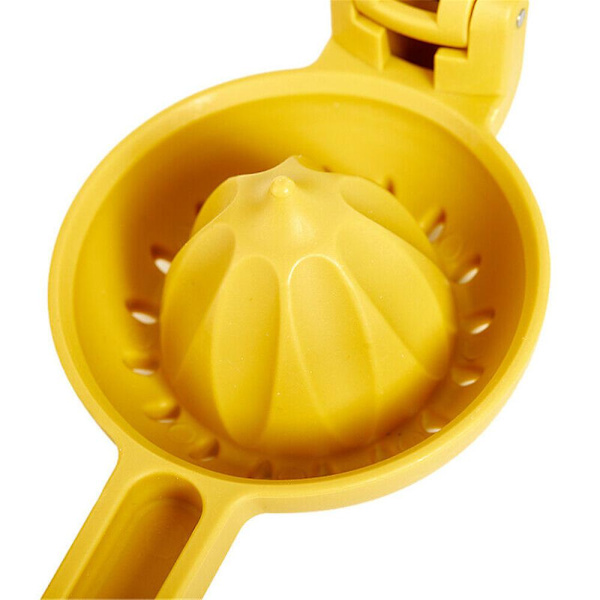 Simpel manuel juicer Husholdnings lille citronklip køkkenpresser Yellow