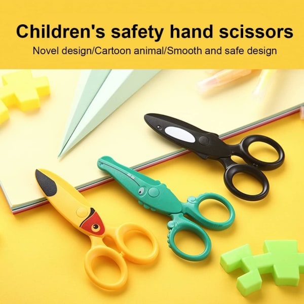 3 set lapsiturvallisia saksia - lasten sakset, paperisakset