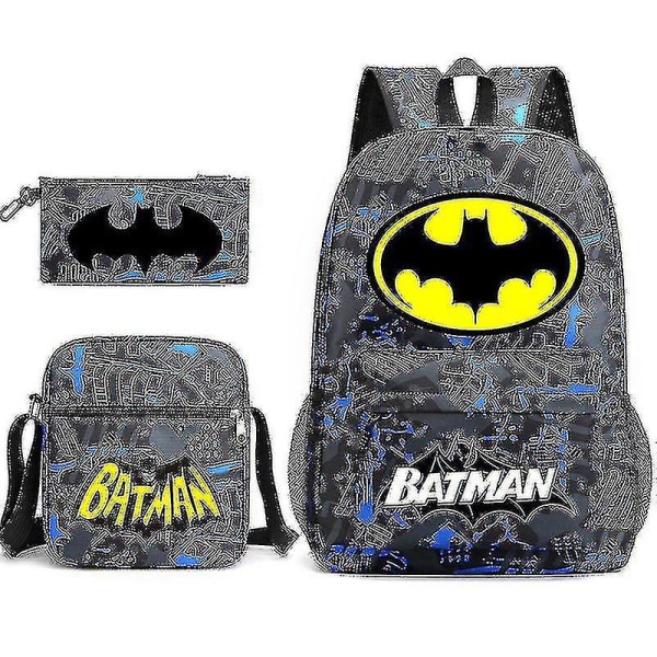 Batman Bruce Wayne -koululaukku Opiskelijareppu Paperilaukku pieni laukku