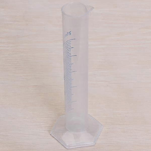 25 ml transparent graderad plastcylinder