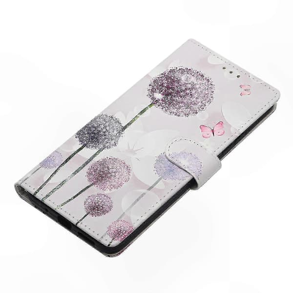 Mønstret læderetui til A54 5G, pung-stativ & flipcover til telefonbeskyttelse Multicolor Dandelion