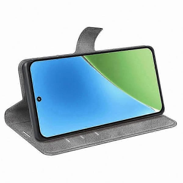 Anti-Scratch Kalv Textur Läder Telefonfodral för 15 Stativfodral Grey