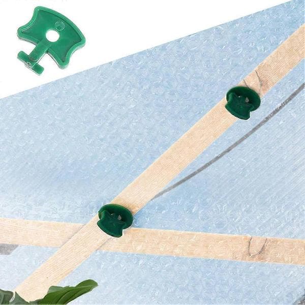 Drivhus Twist Clips, Drivhus Support Clip, til Solskærmsnet Isolering Skygge Vinter Sommer green