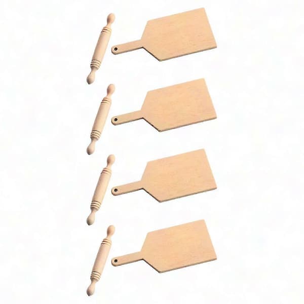3x 8 stk. Mini kagerullesæt til dukkehus Cosplay