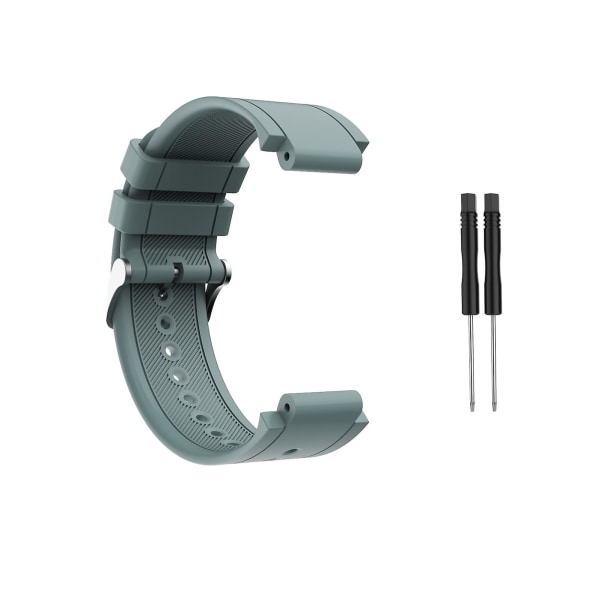 Slidstærkt silikonearmbånd med smart urrem, kompatibel med Garmin Approach S4/s2 Grey