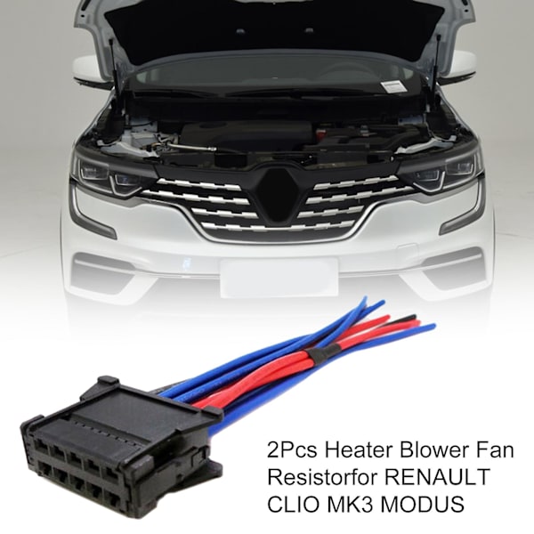 2st Värmefläkt Fläktmotstånd 7701209803 För Renault Clio Mk3 Modus