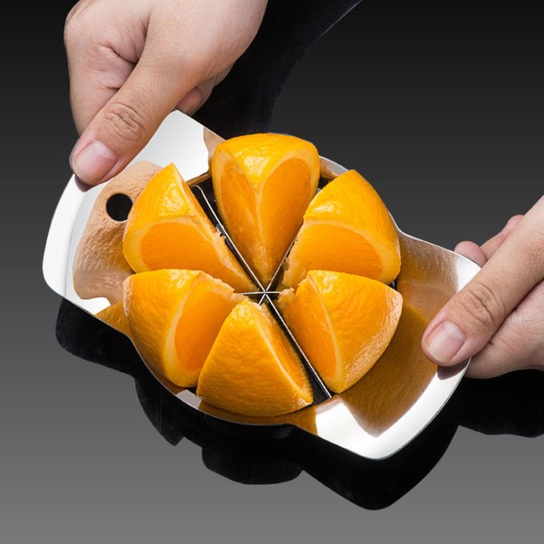 Orangeskærer Tomat Kartoffelhakker Rustfrit stål 6 knive Arbejdsbesparende Stor bekvemmelighed Skarpe knive Frugt Pærer Ferskenskærer.