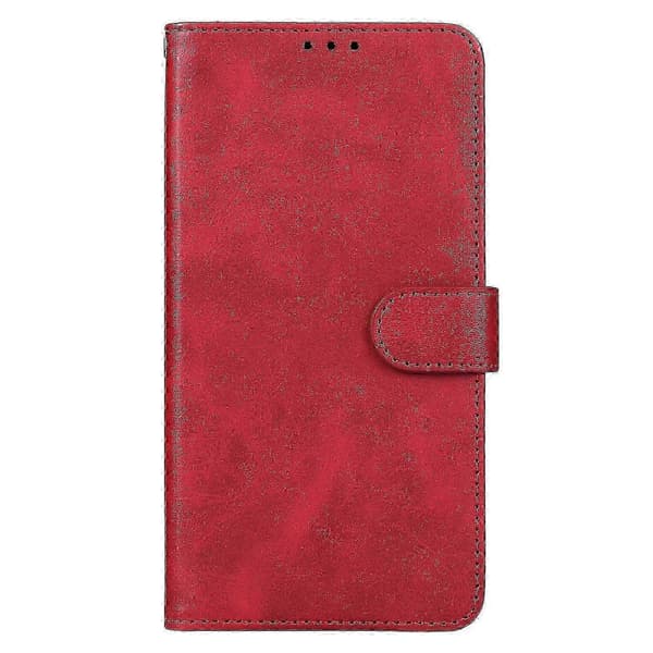 Læder telefoncover til TCL 505 - JA Red