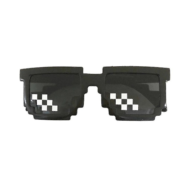 Thug Life Solbriller Mænd Kvinder Glas Pixel Mosaik Briller Foto Rekvisit C