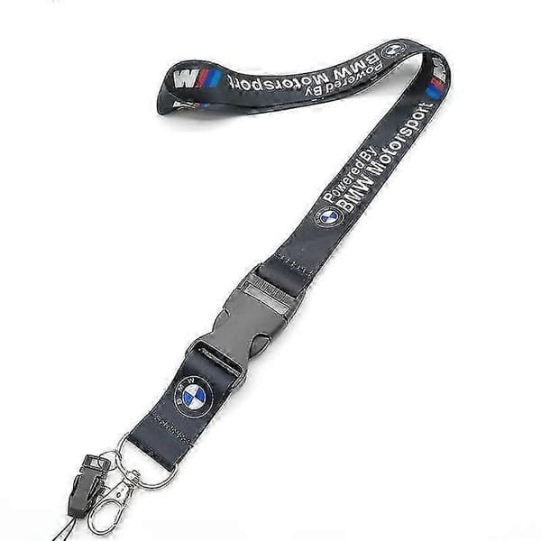 Bilsnøre for E46 F30 E90 E60 F20 F10 E36 E39 E87 G30 - ID-holder & telefonhalsrem BMWsport Black
