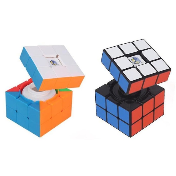 Yuxin Professional 3x3x3 Treasure Box Magic Cube Speed ​​Puzzle 3x3 Surprise Cube Pedagogiske Leker Gaver 66mm (klistremerkeløs)