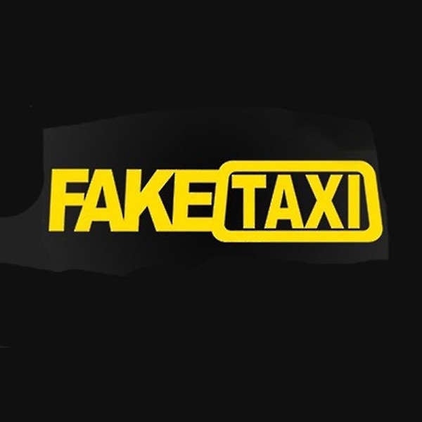 2 stk Fake Taxi Car Sticker Decal Emblem Selvklebende Vinyl Stickers For Car Van