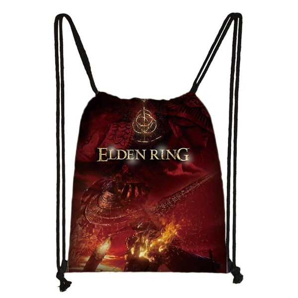 Elden Ring Trykt Snøre Justerbar Casual ryggsekk Bag Gift E