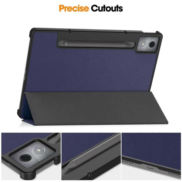 For Lenovo Idea Tab Pro Deksel Anti-Fall Lær Stativ Tablet Cover - Grå Multicolor Dark Blue