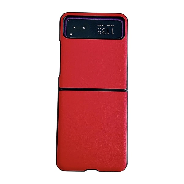 Phone case i lädertextur till Motorola Razr 40 Red