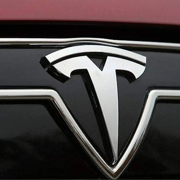 sysy Autocollants de Voiture en metal 3D ja décalcomanies Emblem Badge T Logo Tesla adaptent,argent