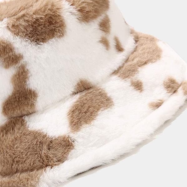 Leopardmönstrad hinkhatt bowlerhatt modehatt hinkhatt vinter varm hinkhatt vinterhatt Brown Medium