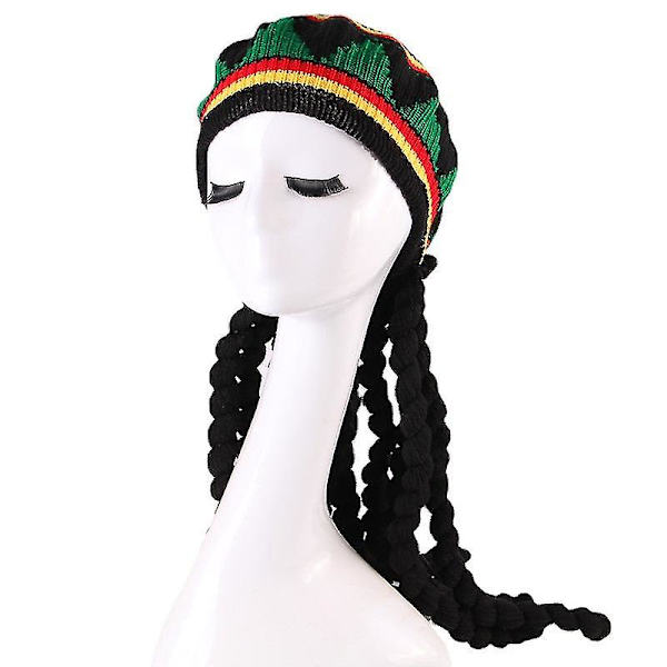 Flätor stråhatt basker jamaica hatt herrperuk ull halloween hatt fabrik