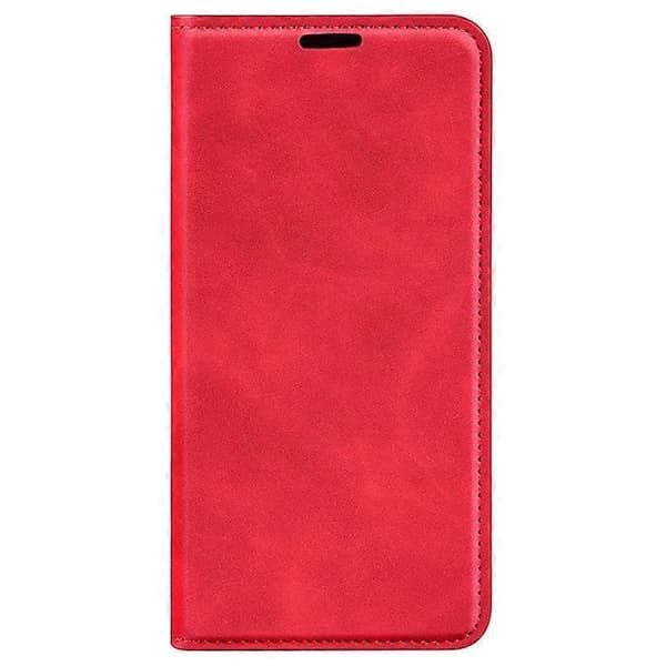 Kompatibel med iPhone 15 Reptåligt Plånboksfodral i PU-läder med Stativfunktion Red