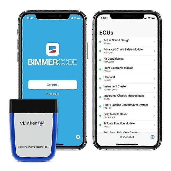 Vgate vLinker BM til BMW Bimmercode Bimmerlink Bluetooth 3.0 elm327 Bil Diagnostisk Auto Scan Værktøj ELM 327 OBD Scanner
