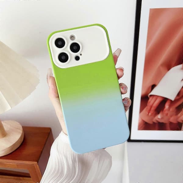 til iPhone 15 Pro Max/ 15 Ultra Deksel Silikon Slankt Heldekkende Beskyttelsesdeksel til iPhone 15 Pro Max deksel Støtdemping grönblå