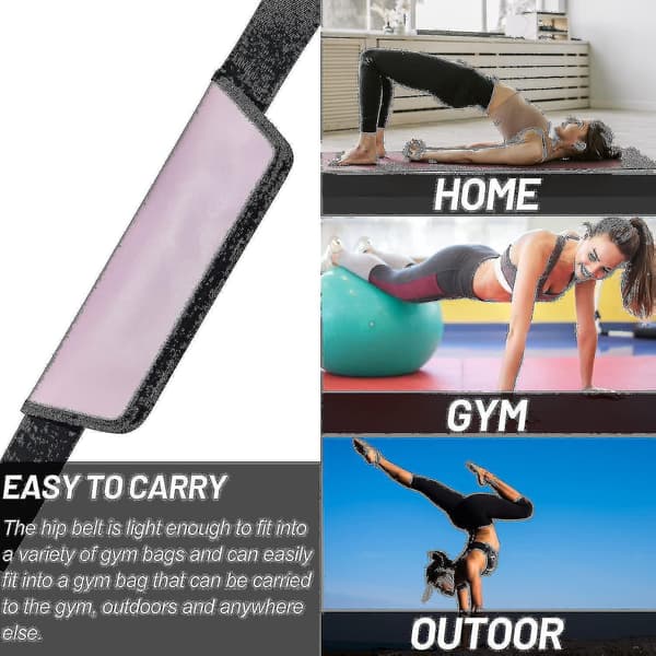 Hofteløftbælte til håndvægte, kettlebells, booty-bælte til hofteløft, hoftebæltepude til squats, glute bridges