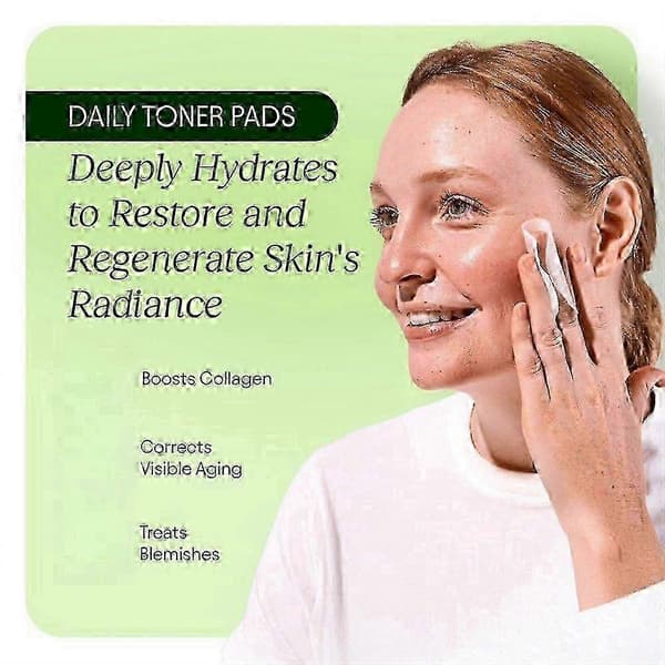 2x Jiyu Koreansk Hudvård Anti-Aging, Mörka Fläckar & Rynkminimerande Toner Pads_bs8z