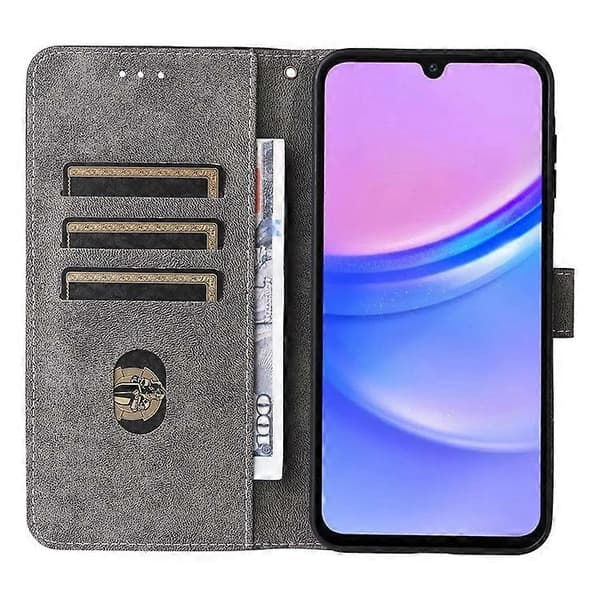 Kompatibelt Plånboksfodral för Samsung Galaxy A16 RFID PU Läderfodral Ställ Brown