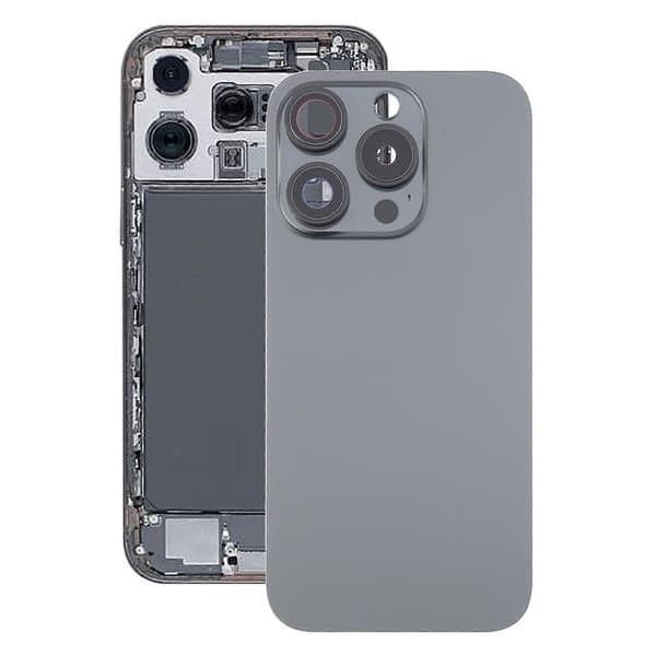 Original glas batteri bagcover til iPhone 16 Pro Black