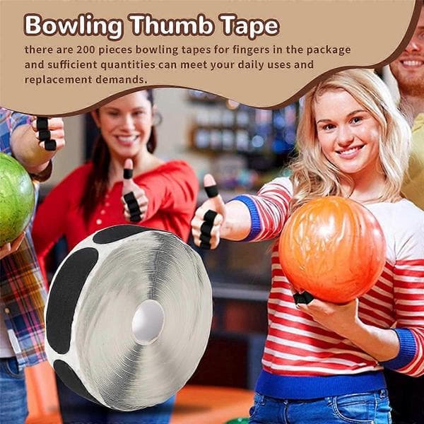 200 stk. bowling tommeltape bowlingfinger for bowlingtilbehør