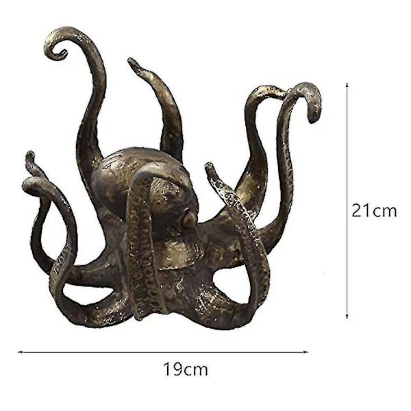 Bläckfisk Mugghållare Kaffe Mugg Hållare Resin Octopus Staty Ornament
