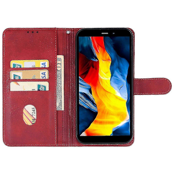Läderfodral för Oukitel Wp32 Red