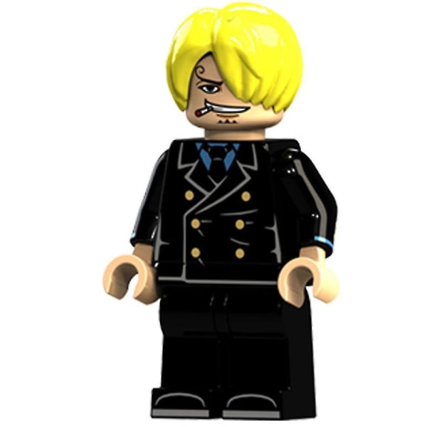 Et stykke sæt byggeklods minifigurer 14 typer Luffy Qiaoban Nami små partikellegetøj