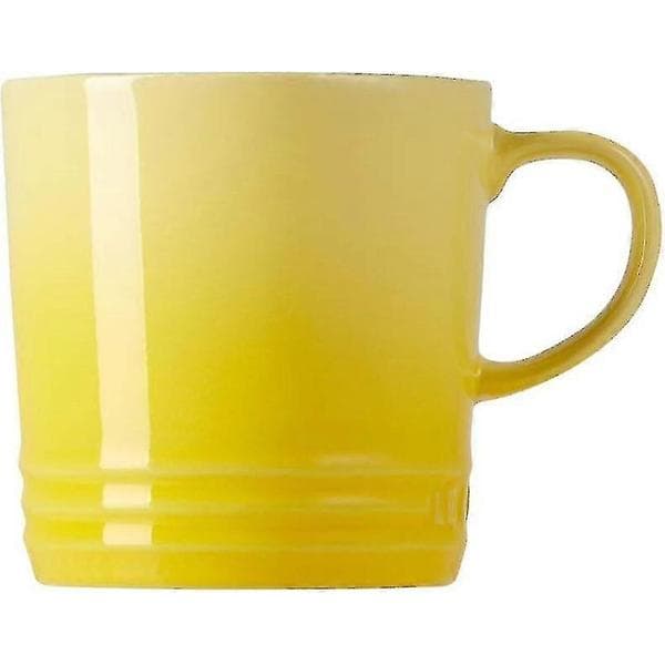 Gul 350 ml kaffemugg, hållbar keramikmugg för hem och kontor