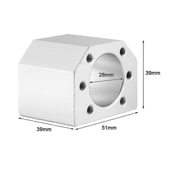 Dsg16h Kulskruvs mutterhus fäste 28mm diameter för SFU1604 1605 1610