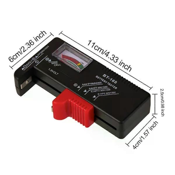 BT-168 /BT-168D Batteritestare Pekare/Digital Display Batterikontroll Volt Mät Universal för C D AA AAA 9V 15V Knappcell
