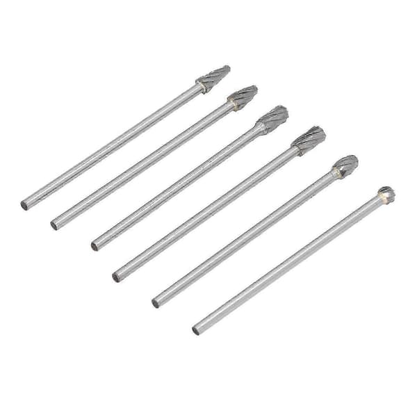 6 stk 85HRA sylinderhode portingsett wolframkarbid bor sett die grinder bits