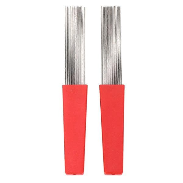 2 STK Guiro Skraberbørste, Latin Percussion Kamstil, Ergonomisk Greb, Rustfrit Stål til Bands
