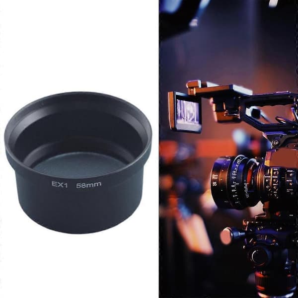 Kameralinsskyddsringar 58mm Fäste Filter och Fästadapterringar