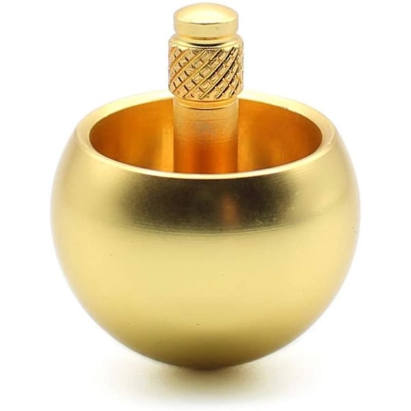 Tippe Top Metal Flip Over Top Rustfrit Stål Spinning Top Legetøj Gave, Golden