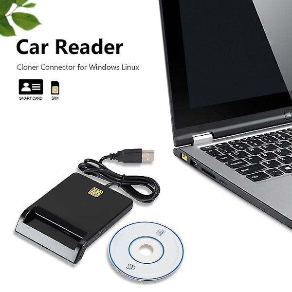 Smart Card Reader Dod Militär Usb Common Access Cac/sim/id/ic Bank/chipkort