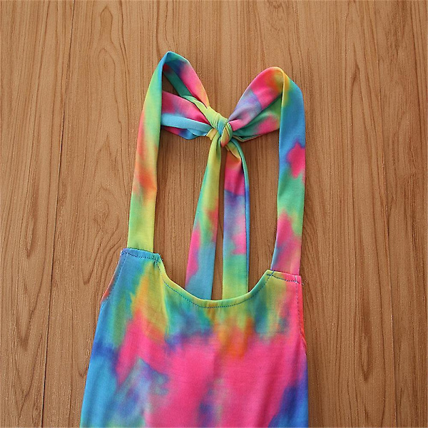 1-6 år piger Tie Dye Jumpsuit Romper One-piece Playsuit 5-6 Years