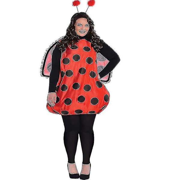 Pieni leppäkerttuasusetti Joulu leppäkerttu Cosplay-asu Leppäkerttuasu Tarvikkeet L