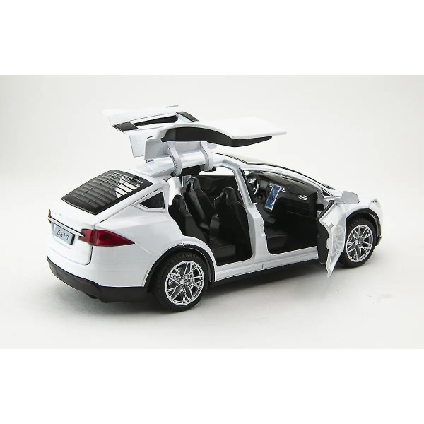 Bilmodel Tesla Model X Suv Alloy Simuleringslegetøj, gave til børn