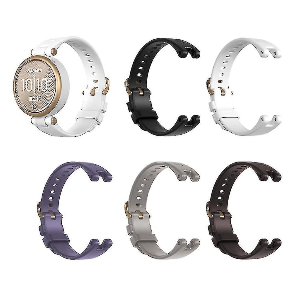 Silikonremarmbånd til Garmin Lily Smart Watch - Erstatningsarmbånd Gray