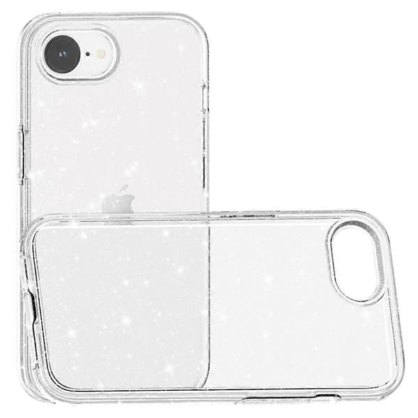 Deksel til iPhone SE (2025) Kompatibelt med MagSafe Støtsikkert TPU+PC Glitter Bakdeksel White