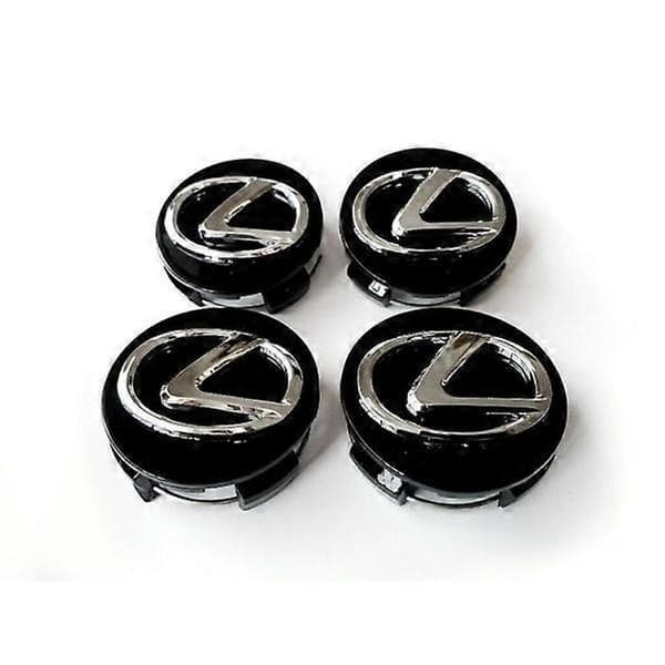 LX03 - 62MM 4-pak Navkapsler Lexus Sølv one size